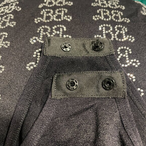 Zara X Barbie Rhinestone Barbie Logo Black Bodysuit - Picture 5 of 5